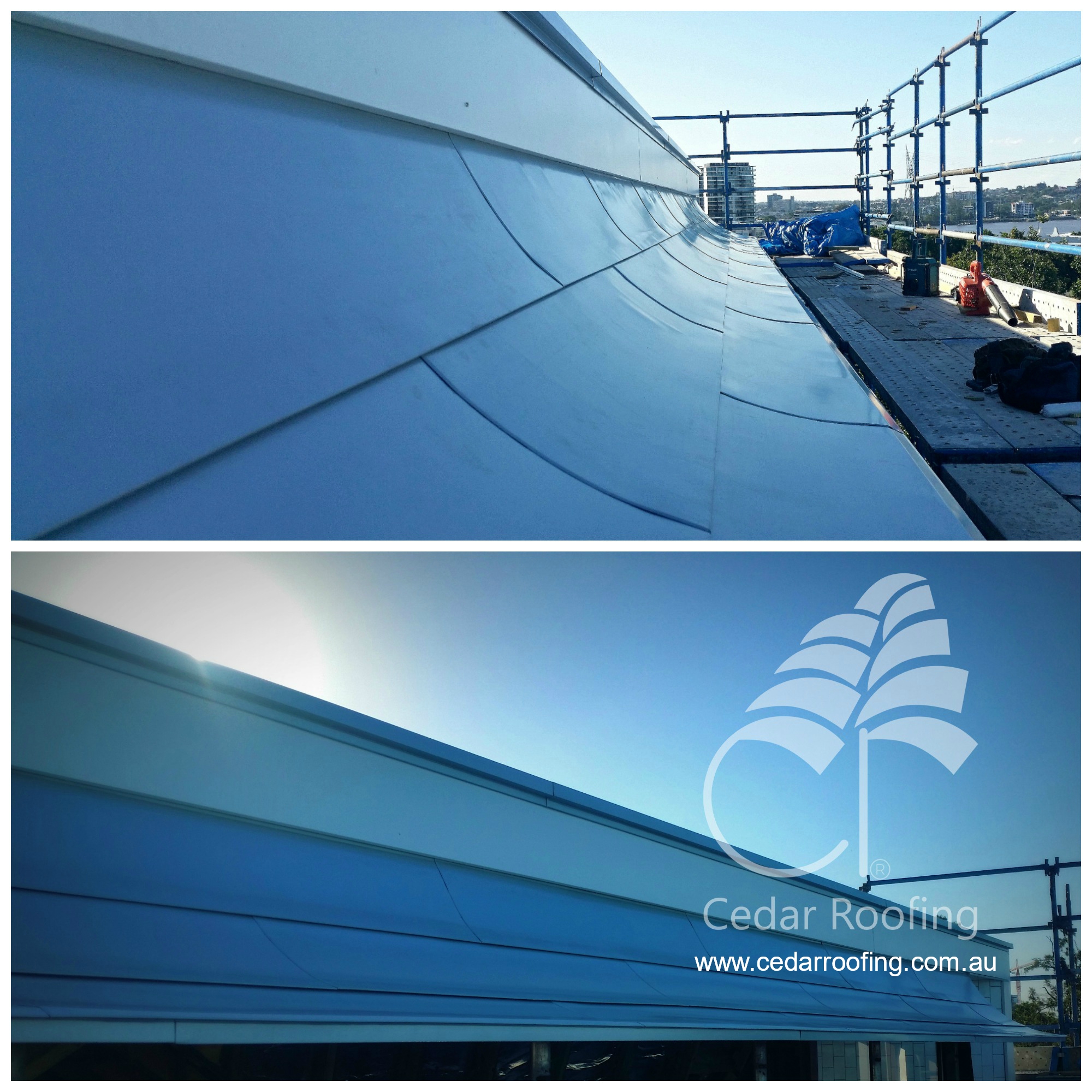 Curved Metal Awning Roof