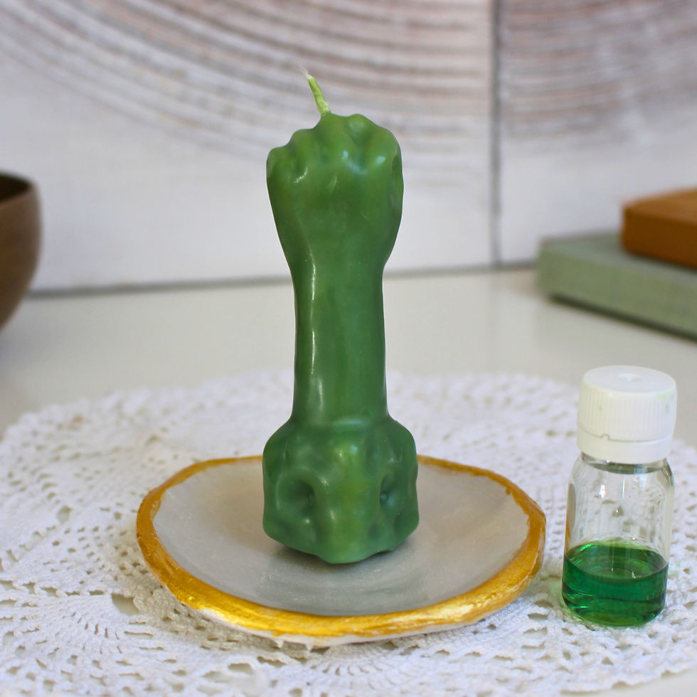 Bougie MAIN DE GLOIRE Réussite d’un commerce ou d’une entreprise