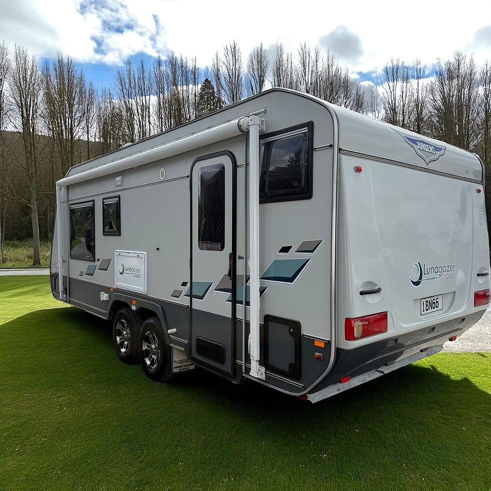 Australian-built 3 berth caravan with ensuite and solar panel