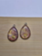 Thumbnail: Tear drops earring in purples