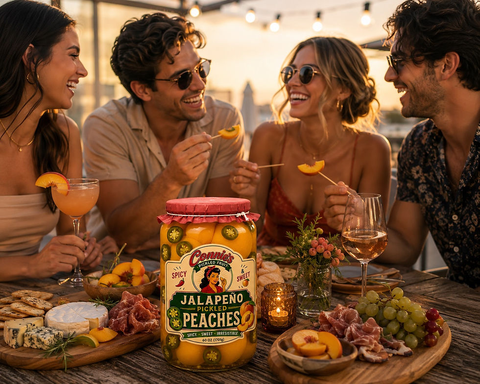 Thumbnail: Connie's Jalapeno Pickled Peaches, 60 oz.