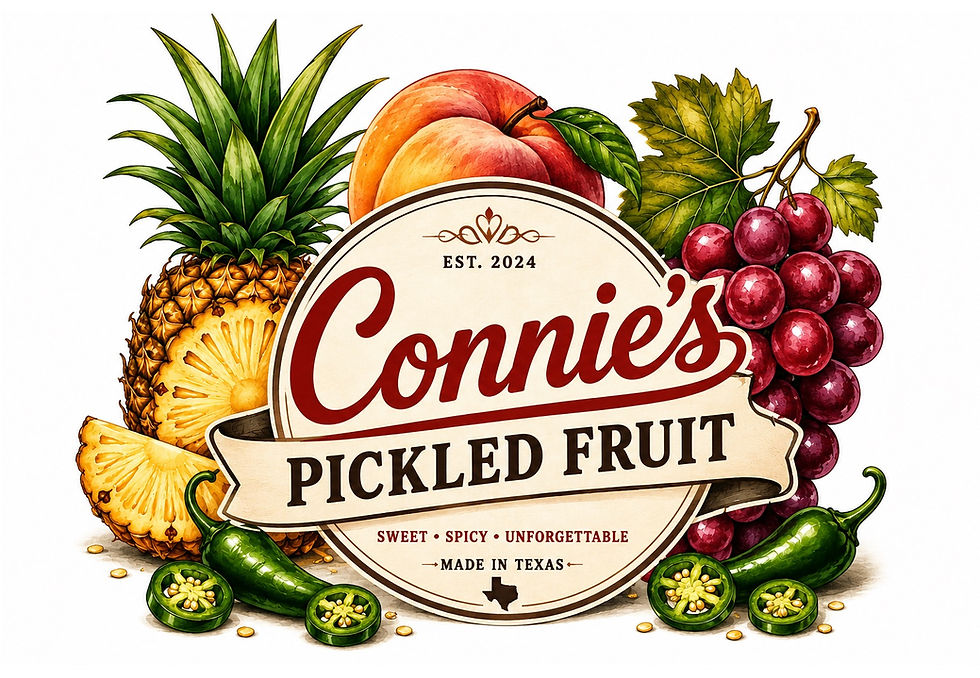 Connie's Pickled Fruit Background