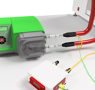 C-Core Heated Transfer Lines run through a re-circ pump
