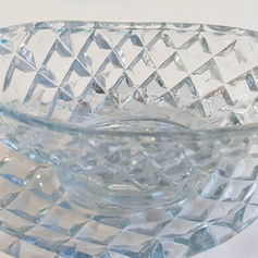 Depression glass ice blue gravy boat and saucer Christchurch