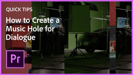 מיקס בין דיאלוג למוסיקת רקע בפרמייר