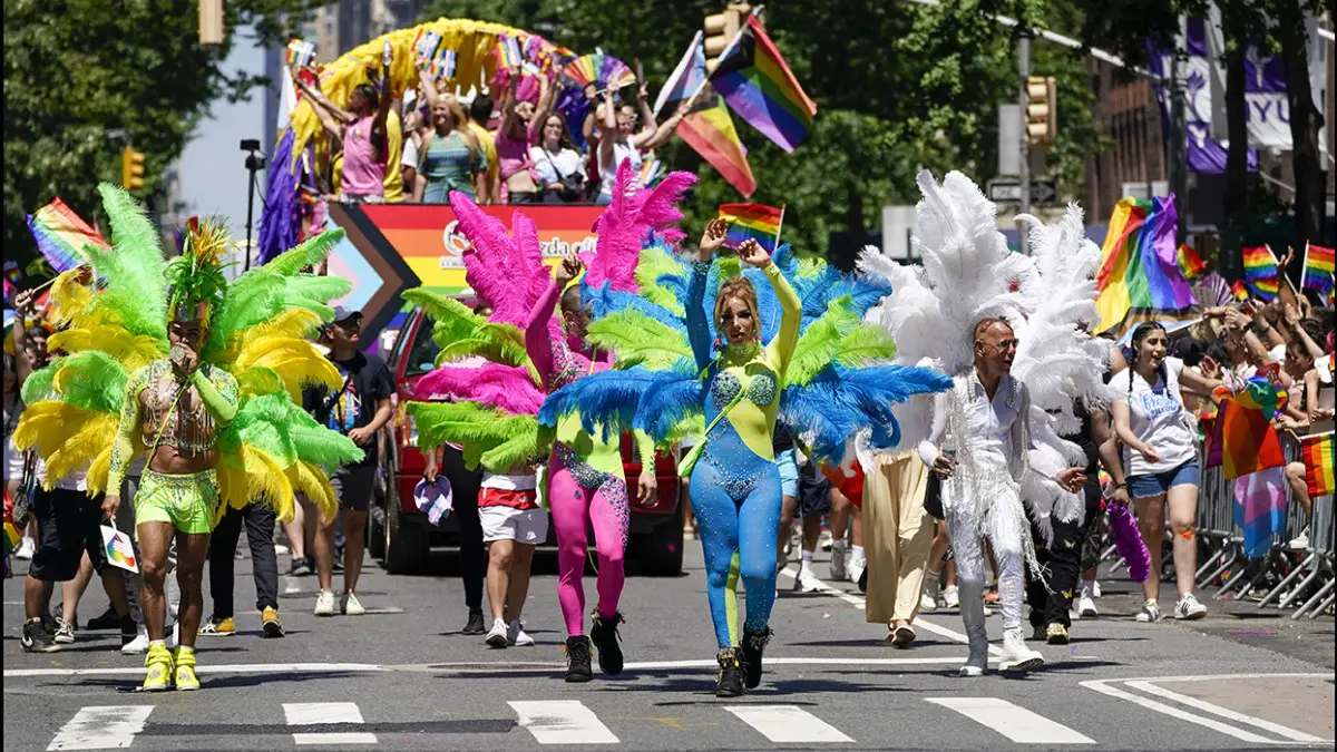 pride parade dancers