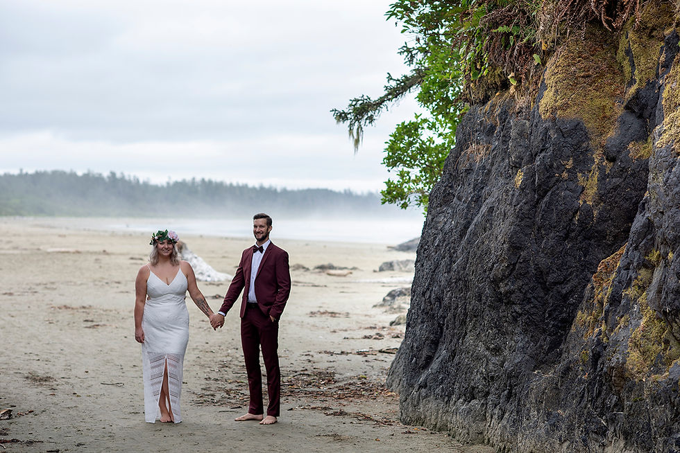 Tofino vow renewal at Long bEACH. photographed by Kaitlyn Shea.