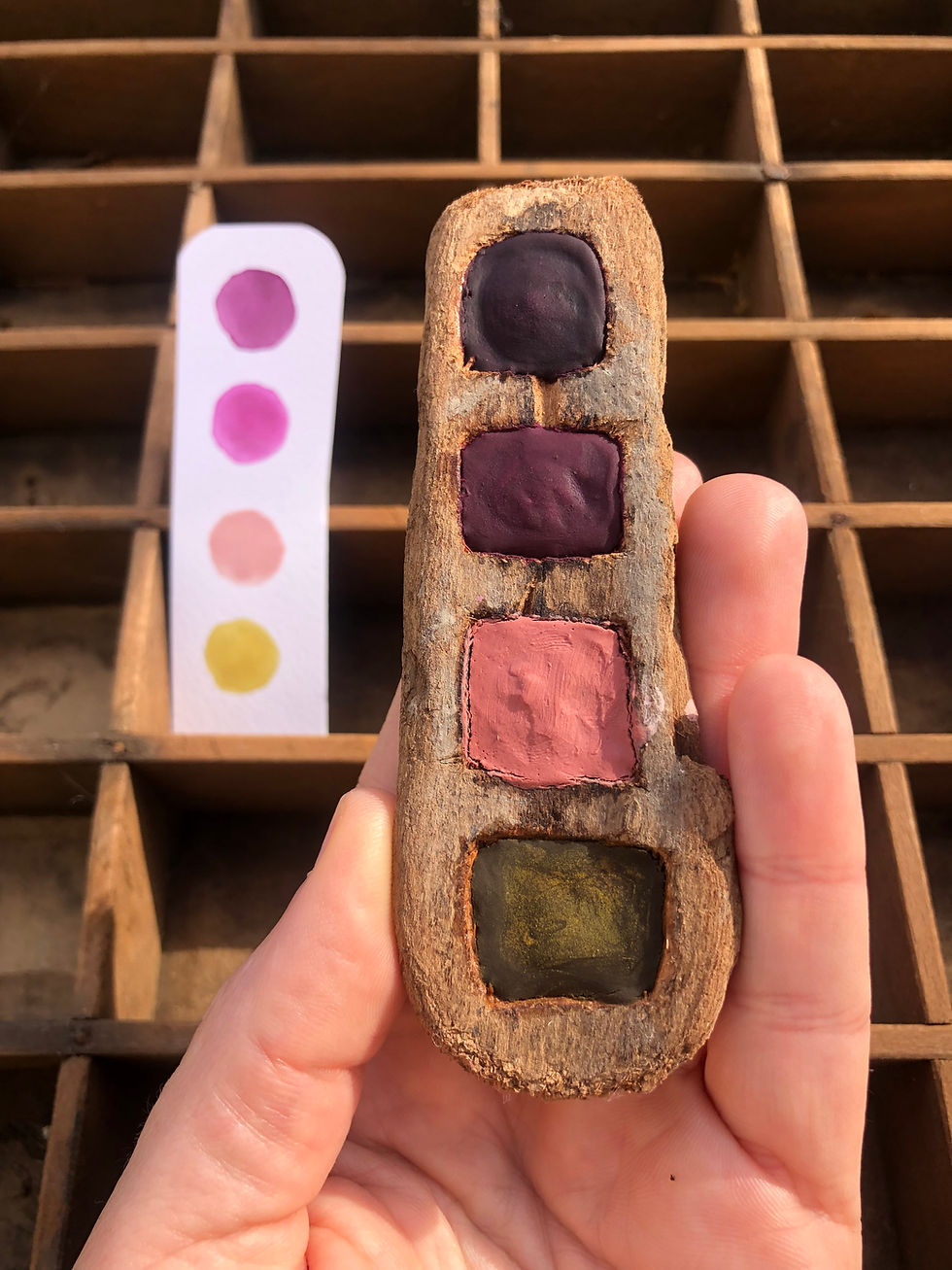 Miniature : Palette en bois 4 couleurs