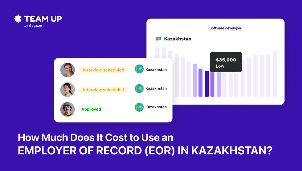How much does it cost to use an Employer of Record (EOR) in Kazakhstan?