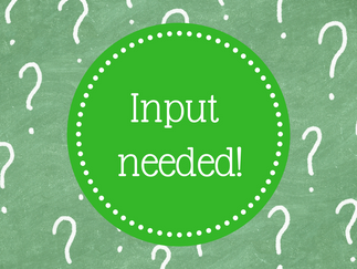 Just some quick input!