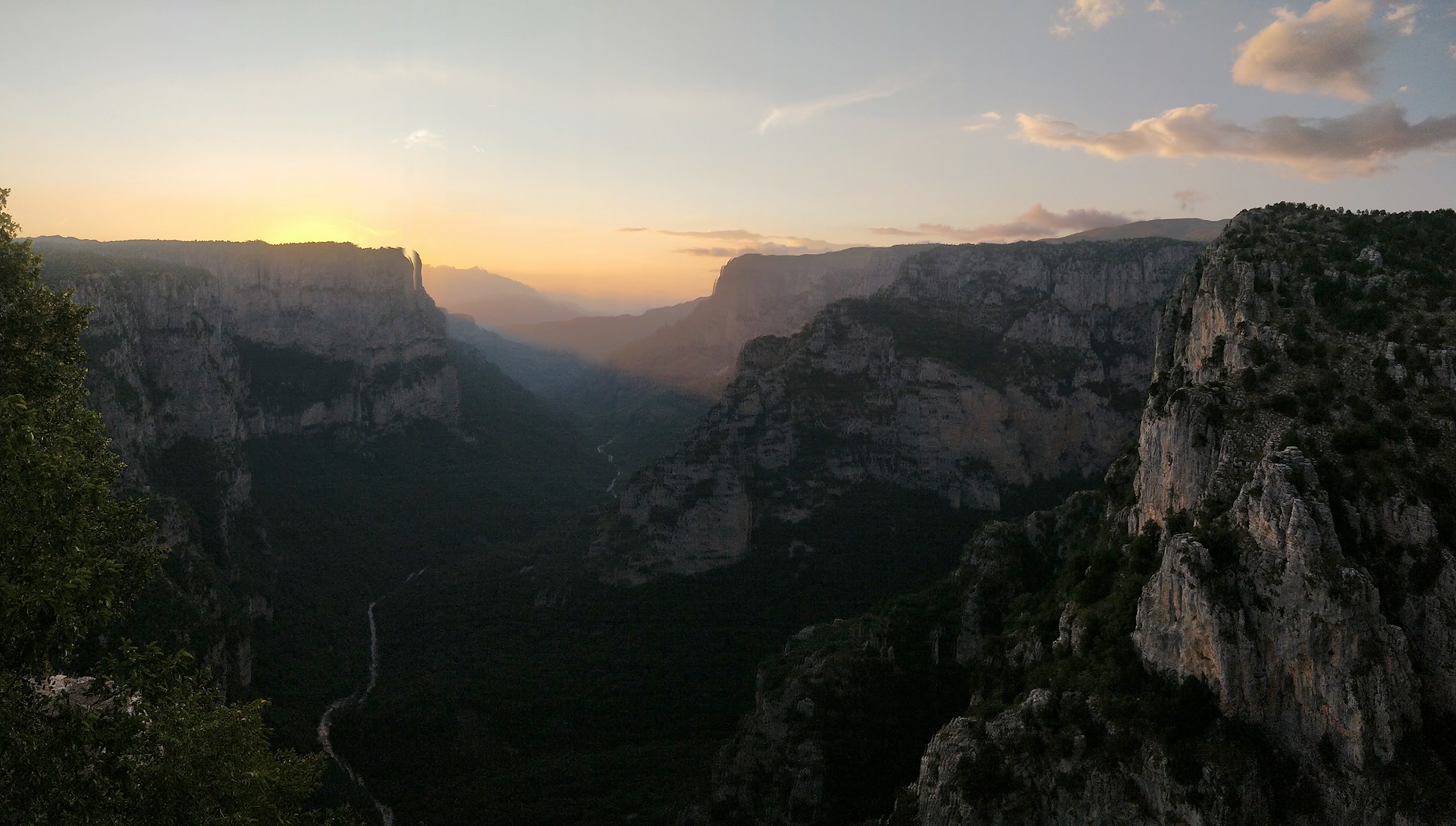 canyon sunset