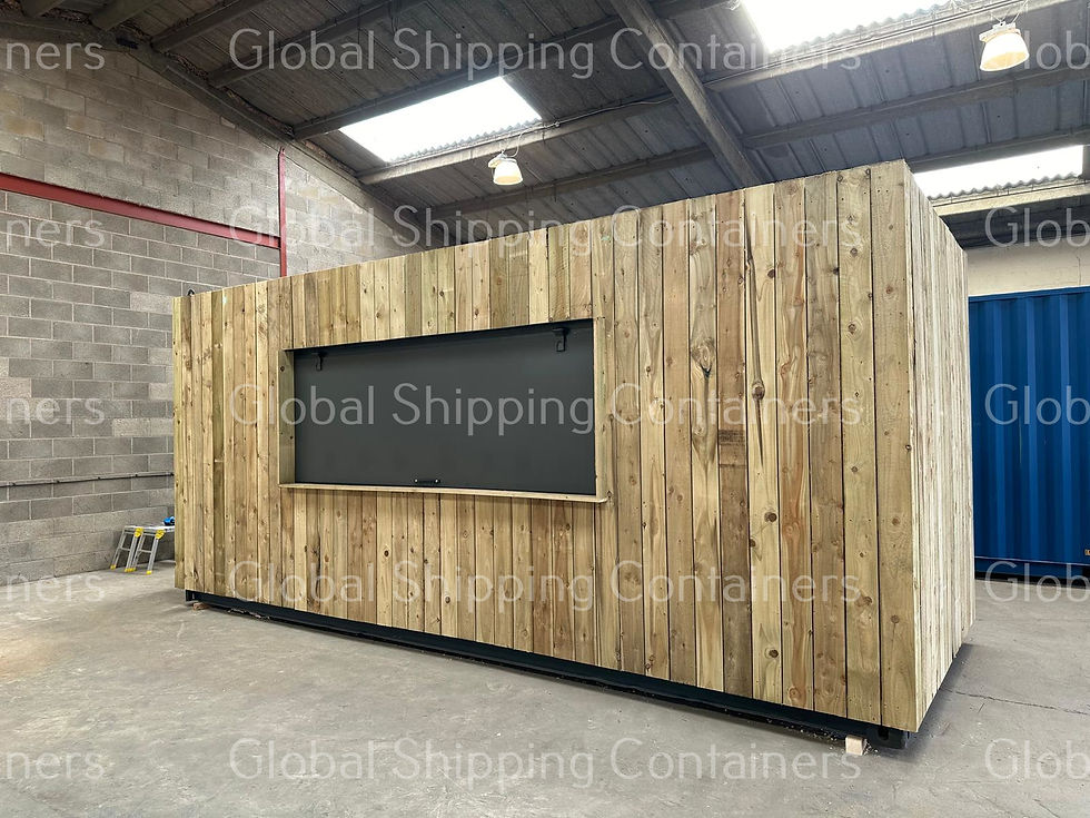 20ft x 8ft Kiosk Shipping Container