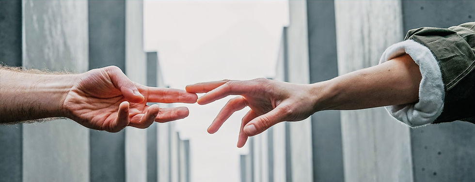 Two hand touching