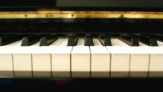 Piano Keyboard Closeup
