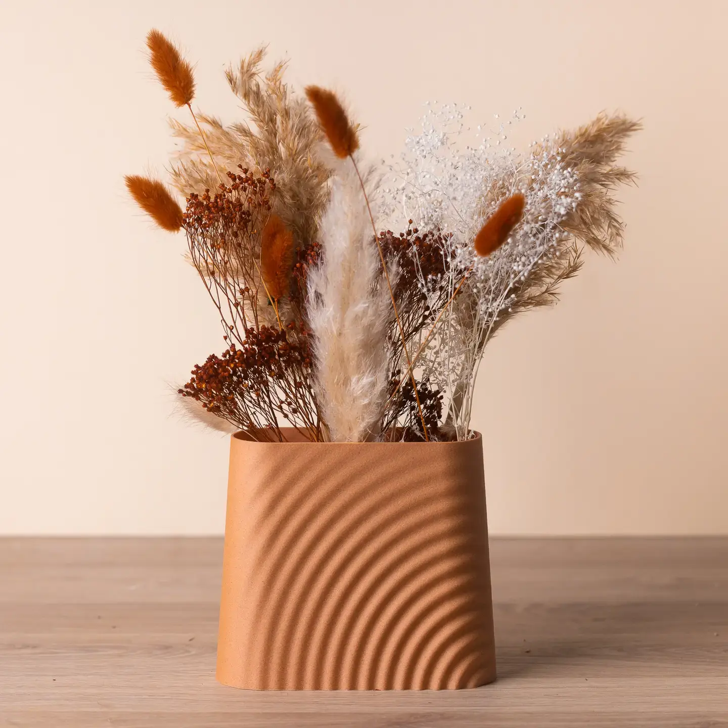 Vase wave - terre cuite