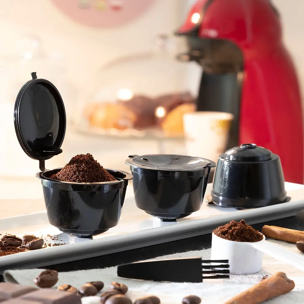 Set de 3 capsules de café réutilisables