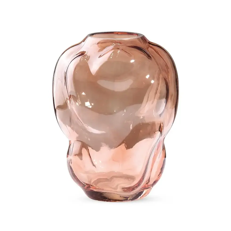 Vase bubble en verre