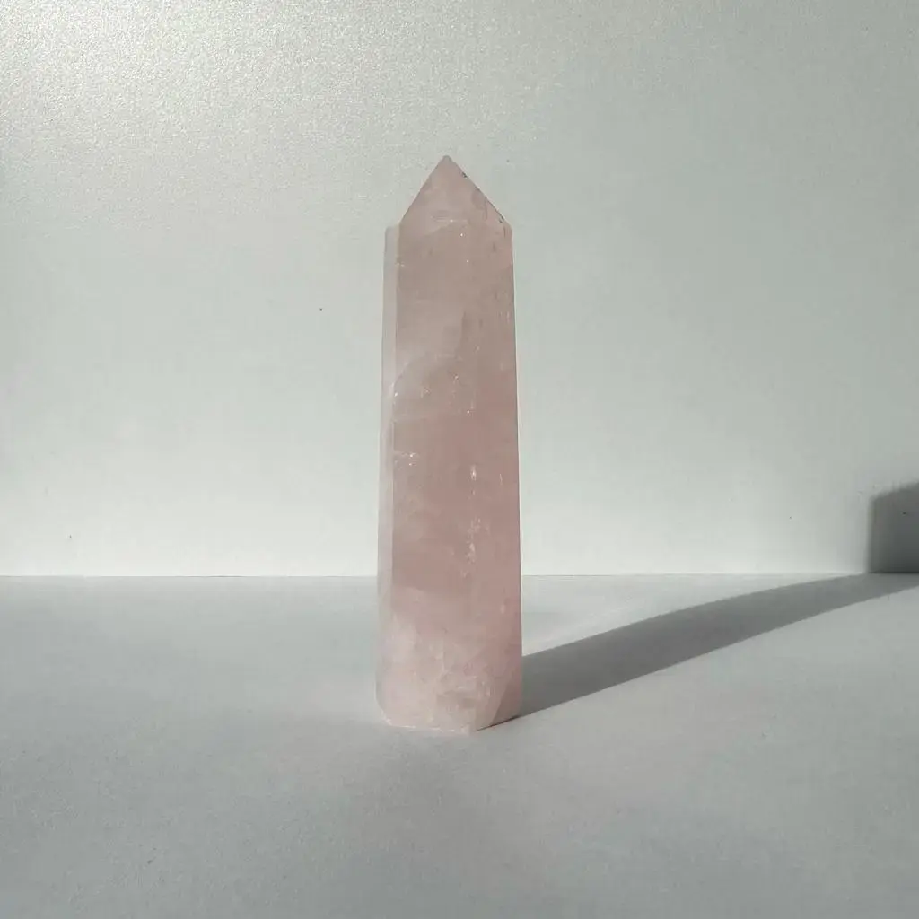 Pointe de quartz rose