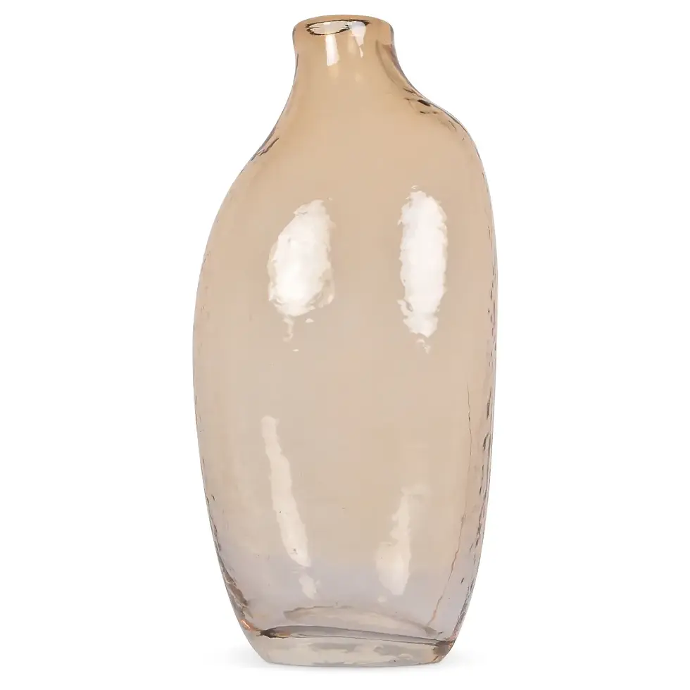 Vase Marcel beige en verre