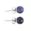 Miniature : Boucles d'oreille avec sodalite - intuition