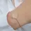 Miniature : Bracelet argent quartz rose