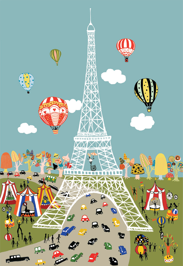 Paris City Illustration