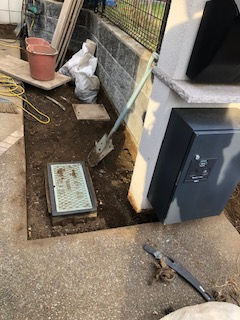 土間打ち　砂利まき