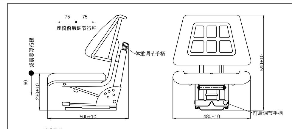 Thumbnail: lawn mower seat / forklift seat / digger seat/ tractor seat