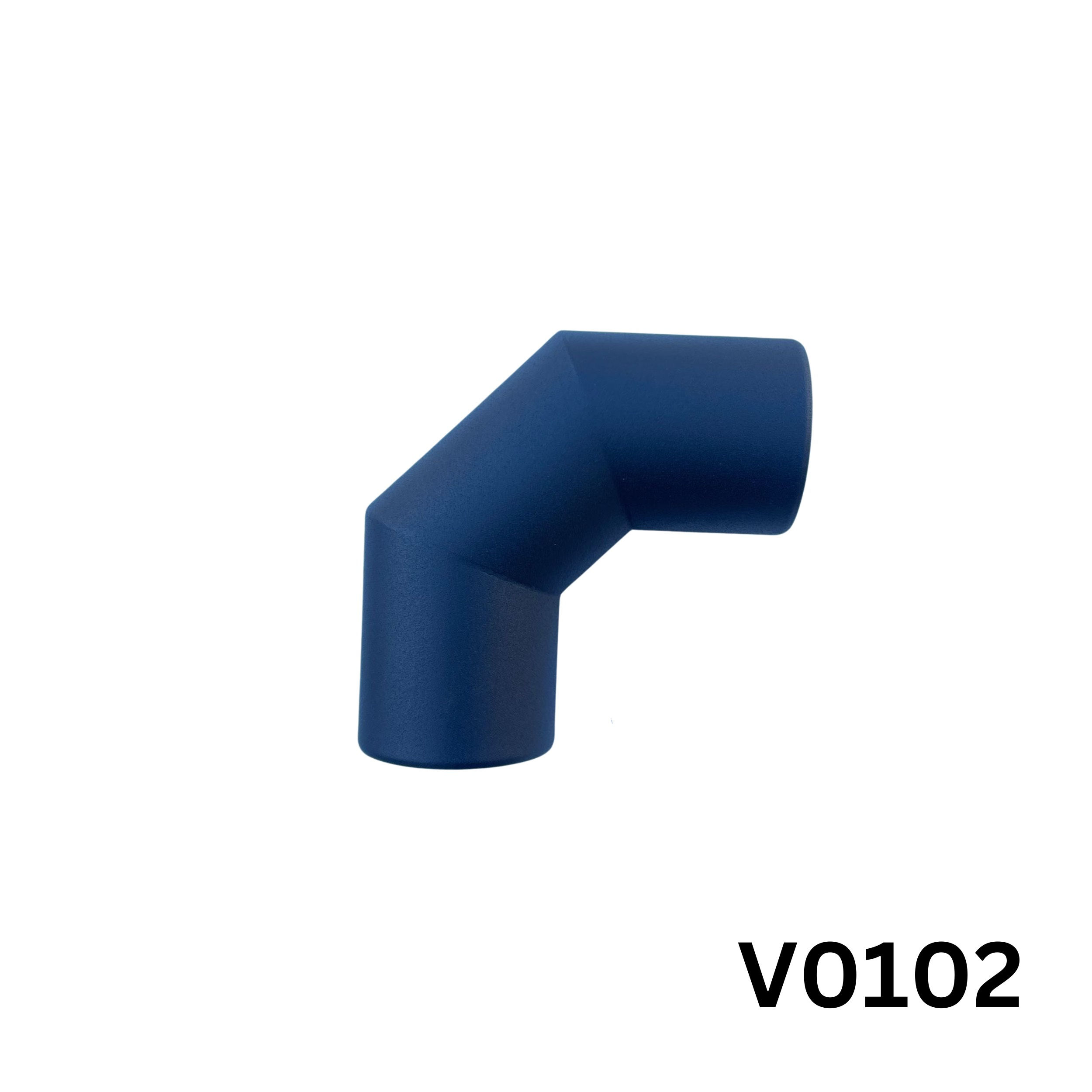 Kaminai alkūnė, d100/90 i/i 1,2mm dažyta V0102