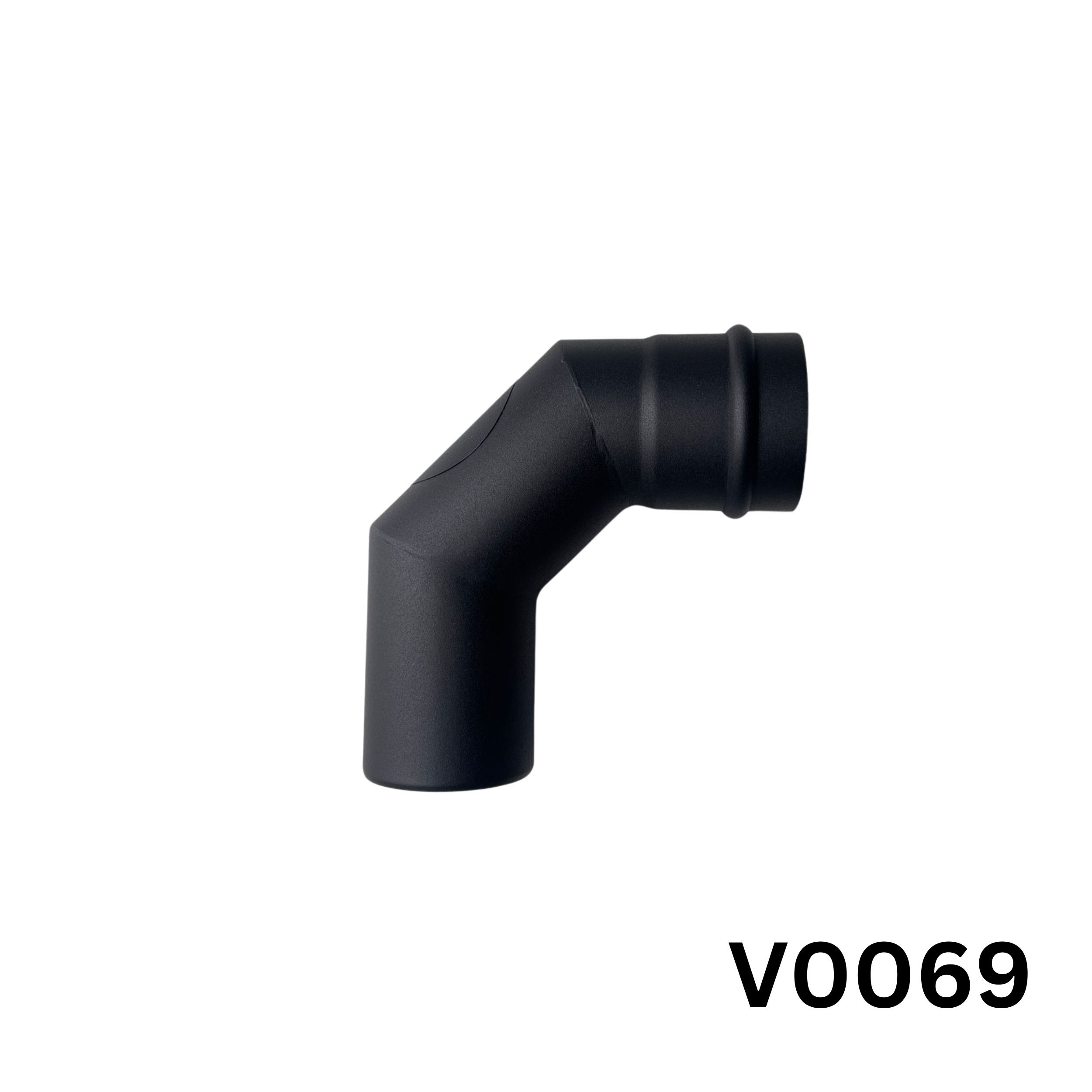 Kamino alkūnė su pravala, d80/90 1.2 mm dažyta V0069