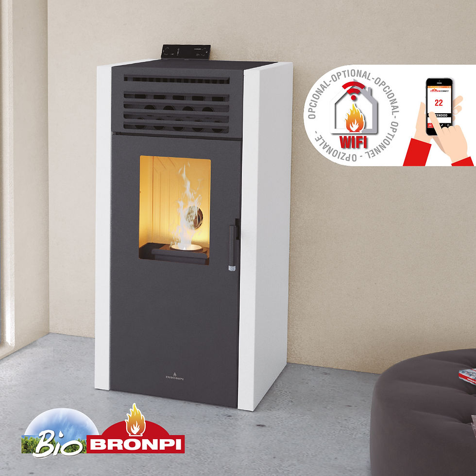 Miniatiūra: K0337 Bronpi Adel orinė granulinė krosnelė