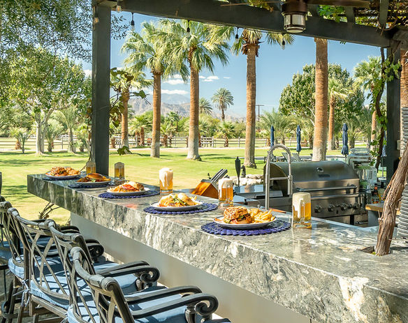 Outdoor kitchen at The Emerson Estate
