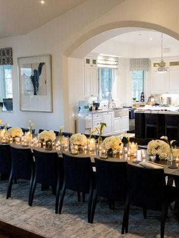Emerson wedding dining setup inside