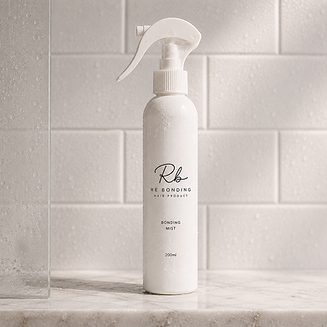 Spa-inspired hair product on marble surface.png