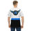Thumbnail: All-Over Print Spiritual Ballers Stripe T-Shirt (white/blue/black)
