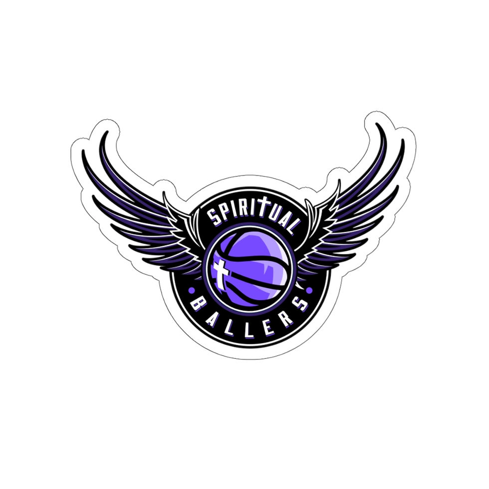 Thumbnail: Spiritual Ballers™ Wing Logo Die-Cut Stickers