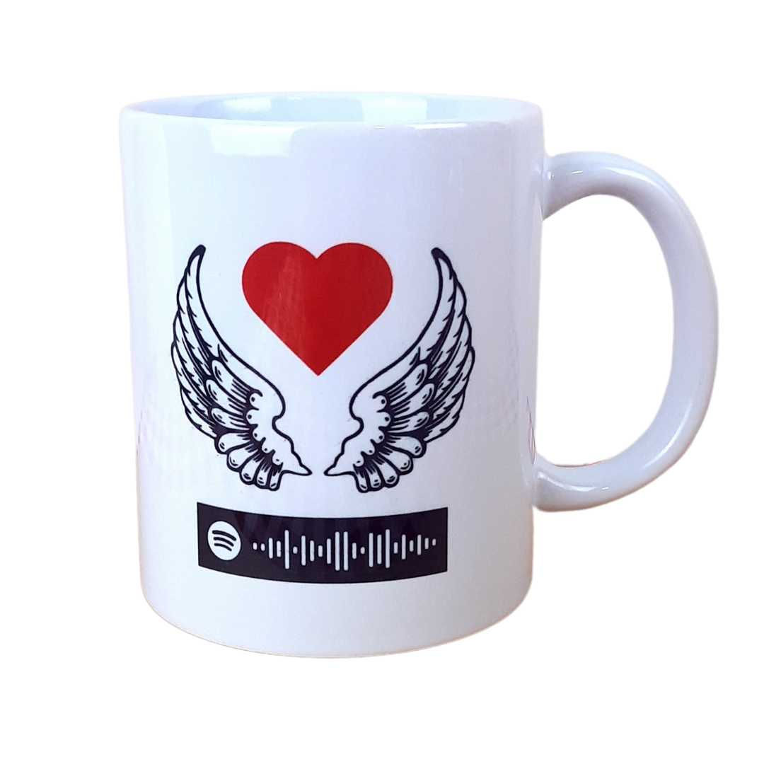 Caneca Personalizada Spotify Dia dos Namorados