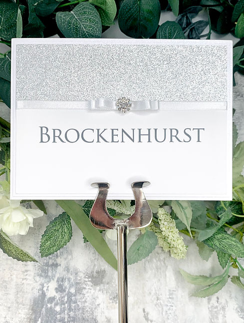 Glitter Table Numbers Table Names