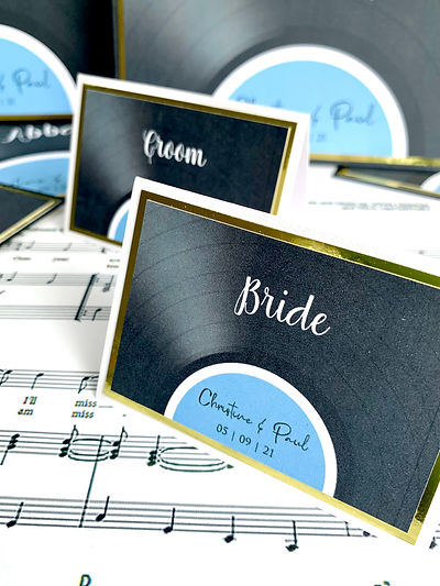Tomarty Music Theme Wedding, Favourite Bands | Tomarty Stationery
