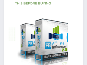 Facebook Affiliate Influencer 2.0 Is Out! - Read This Before Buying