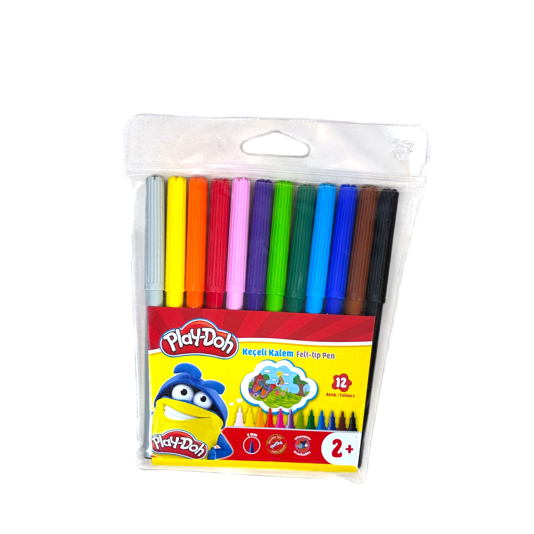 Play-Doh 12 Renk Keçeli Kalem