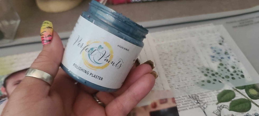 Adding Perfect Paints Azure Blue Polishing Plaster to my layout