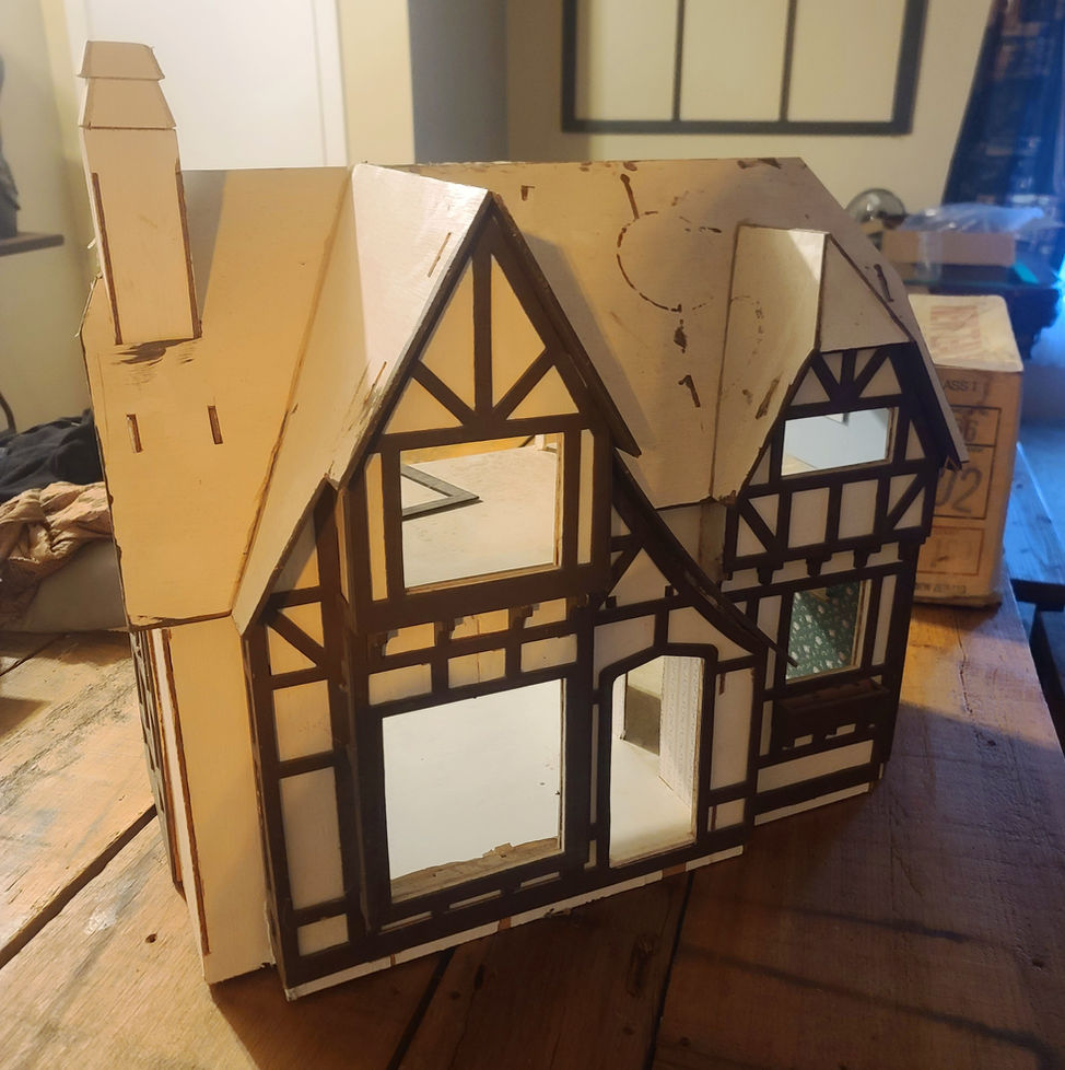 Part I. Dollhouse Renovation: Using Texture Medium in Unconventional Ways.