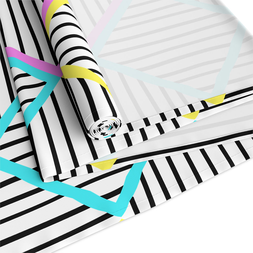 Miniaturbild: ZEBRA by Kalie - Table Runner (Cotton, Poly), Stripes, Colorful, Minimal