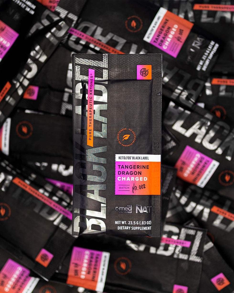 Pruvit's Keto OS Black Label Tangerine Dragon