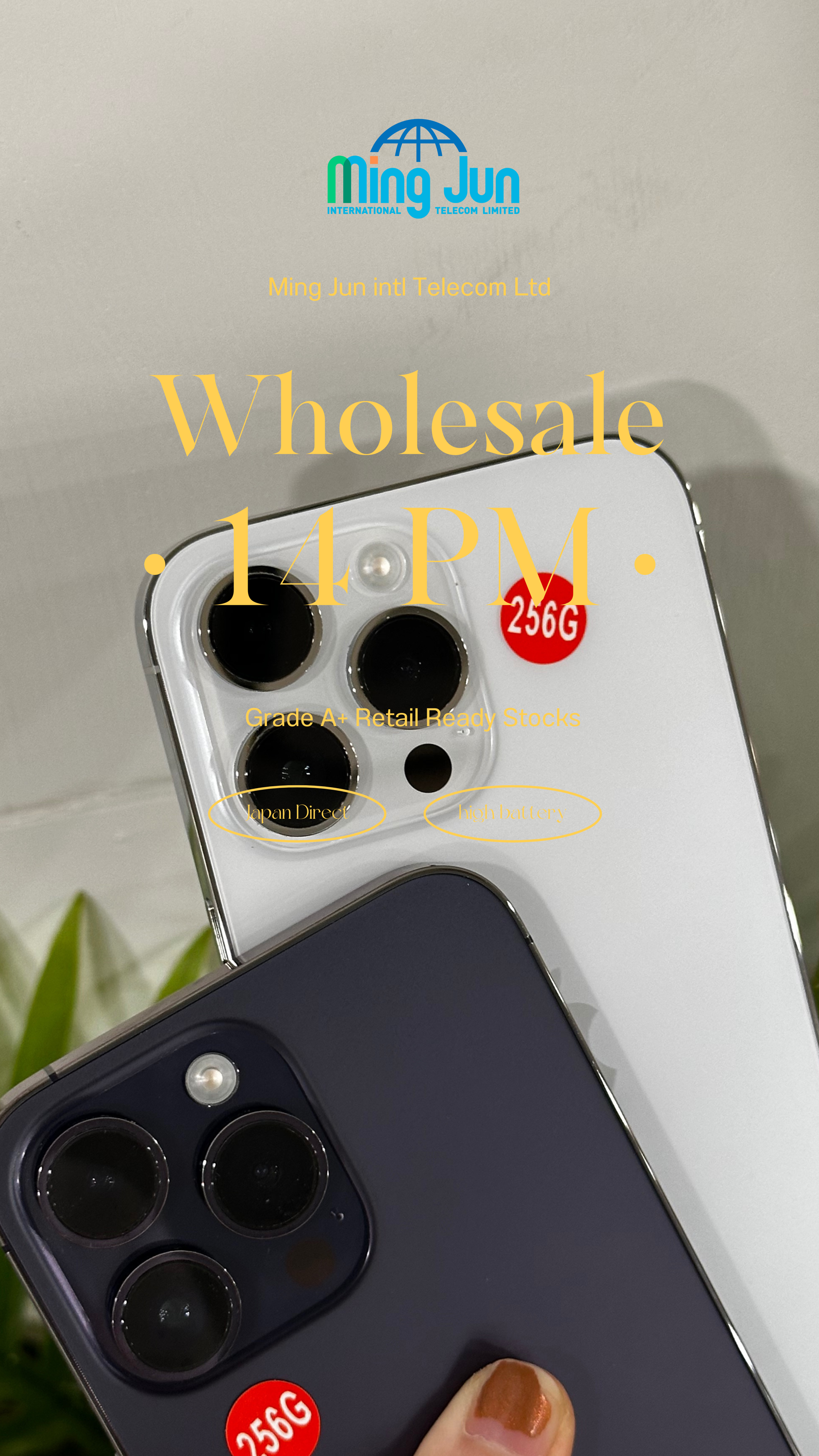 [SOLD] 2024-10-2 iPhone 14 PM 256GB A+ (14 Units)