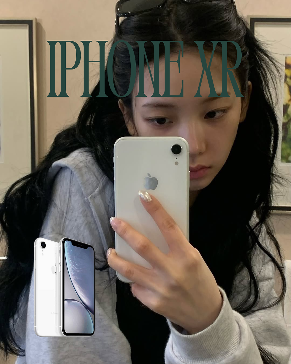 Aespa Karina using iPhone XR in 2025.