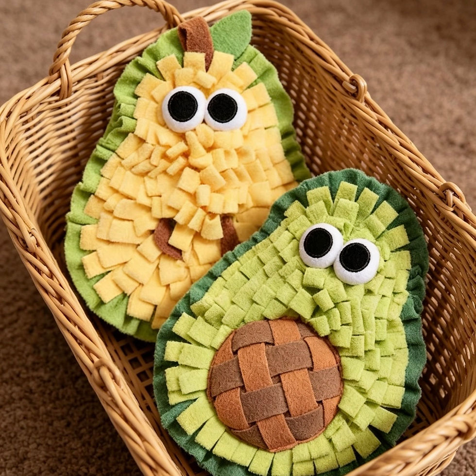 Pear and Avocado Snuffle Mat for Wholesale Interactive Antianxiety
