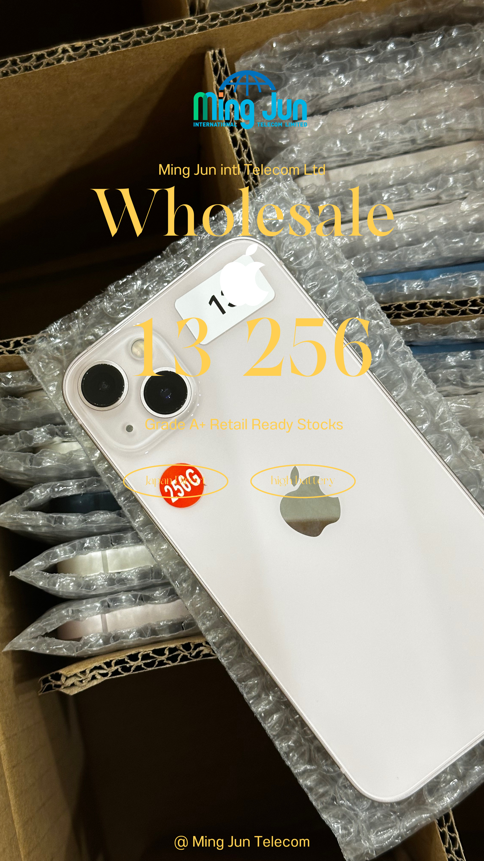 [SOLD] 2024-10-10 iPhone 13 256GB A+ (29 Units)