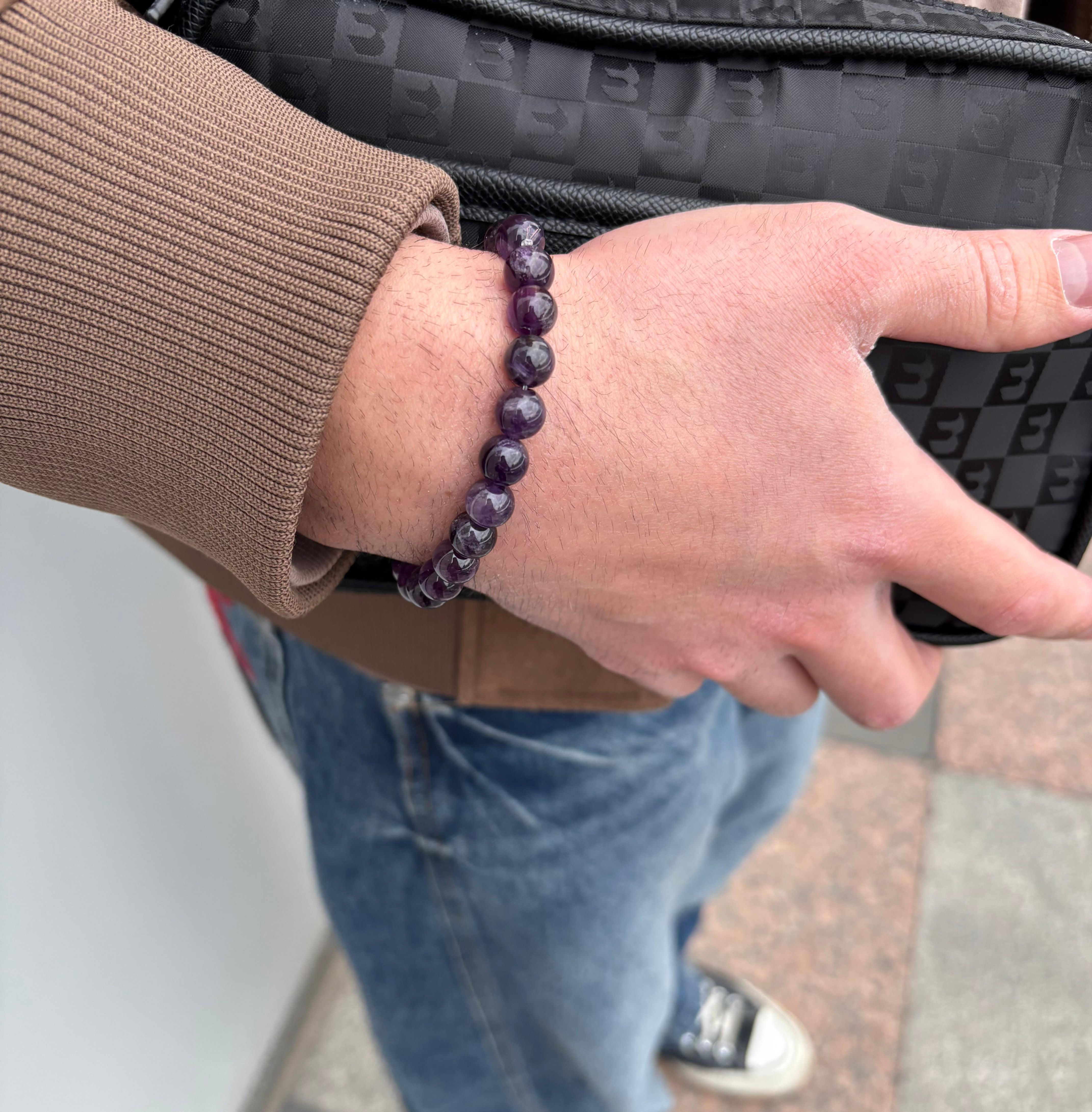 Ametist Doğaltaş Bileklik